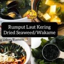 

Dried Seaweed / Cut Wakame / Rumput Laut Kering 500 Gr