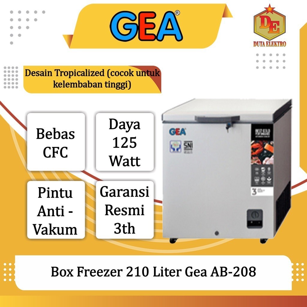 Box Freezer Gea AB 208 Chest Freezer 210 Liter