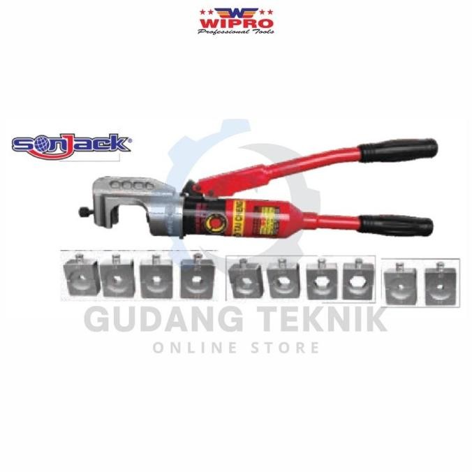 Tang Press Skun Hidrolik Sonjack Set Wipro Sj-240 / Tang Skun Kabel