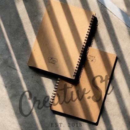 

Sale [Tulis.Id] Basic Bamboo Paper Kraft Spiral Notebook B5 100 Gsm