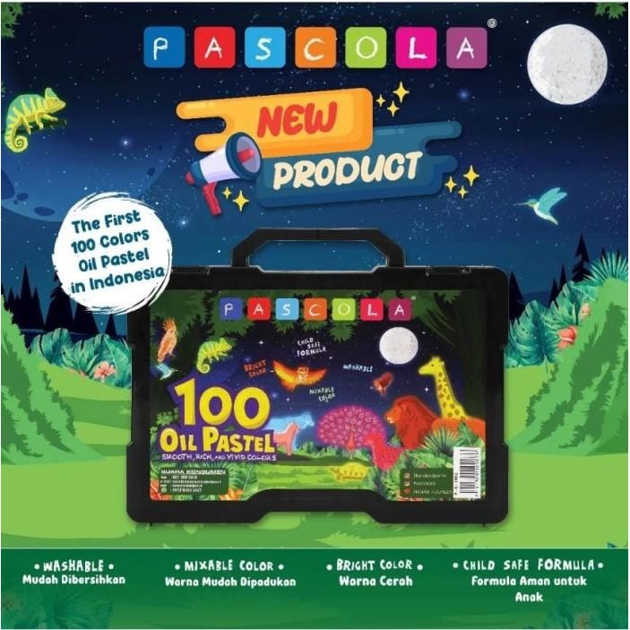 

Crayon Murah Pascola 100 Warna