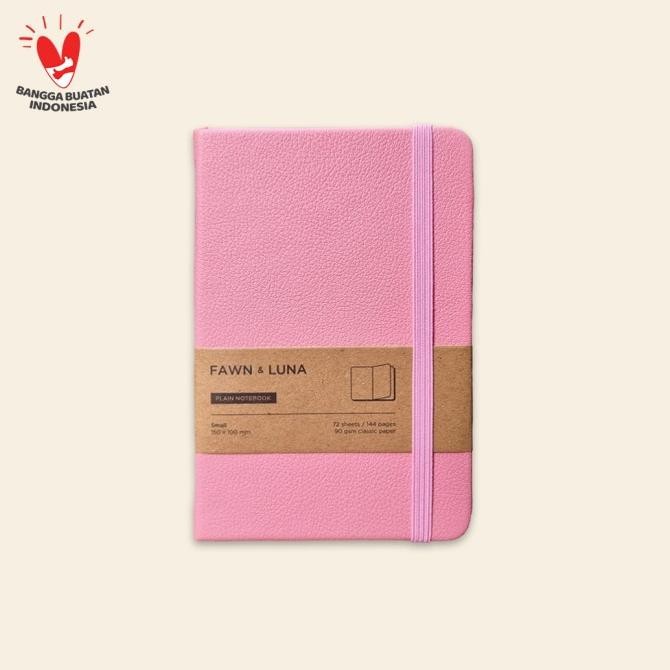 

Sale Small Notebook A6 - Blush Pink - Plain / Dotted Paper