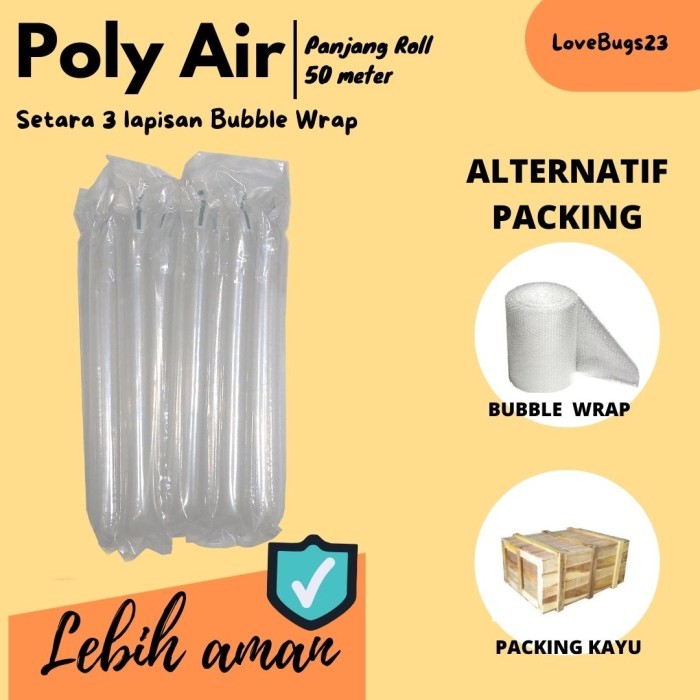 

Poly Air Ekonomis Bubble Inflatable Bag Murah non core - Eco 30cmx50m