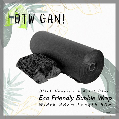 

Black Eco Friendly Bubble Wrap Kertas Uk 38CM x 50M Honeycomb Cushion