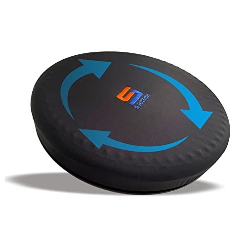 SJC Swivel Car Seat Cushion,Gel Memory Foam Chair Cushion