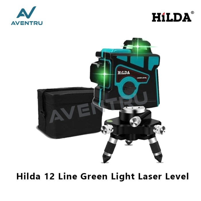 

Hilda Meteran Laser Level Leveling Digital Waterpass 3D 4D 12 16 Line