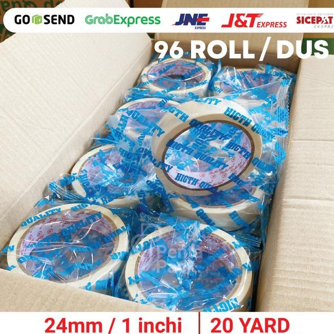 

[1 Dus] Lakban Kertas / Masking Tape (24 Mm/ 1 Inchi X 20 Yard)