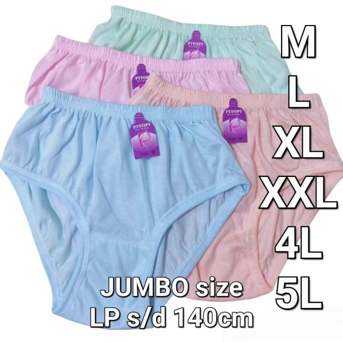 Celana Dalam Wanita Polos 12Pcs (1 Lusin) Polos Warna Grosir Konveksi
