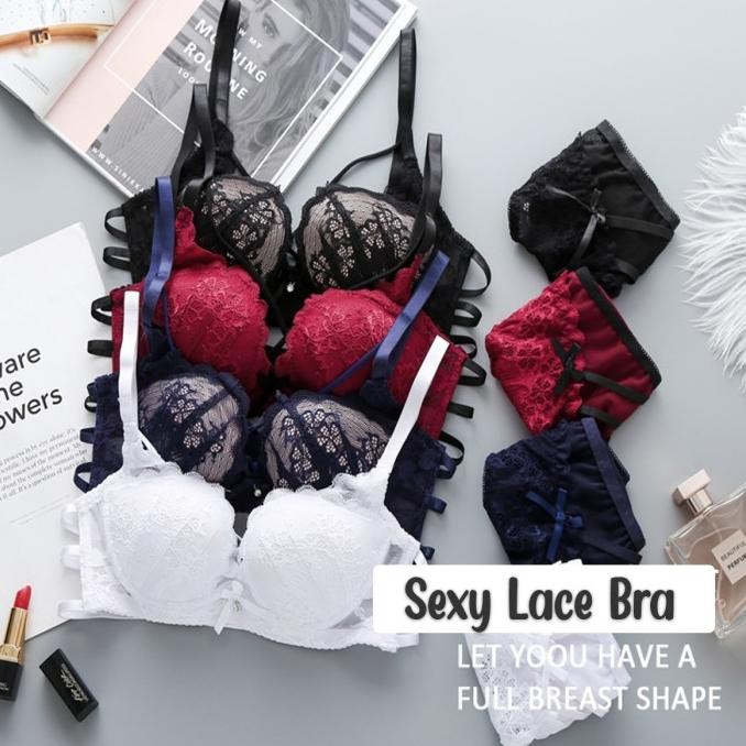 Bra Set Bh + Celana Dalam Wanita Sexy Elegant Import Model Lingerie 1