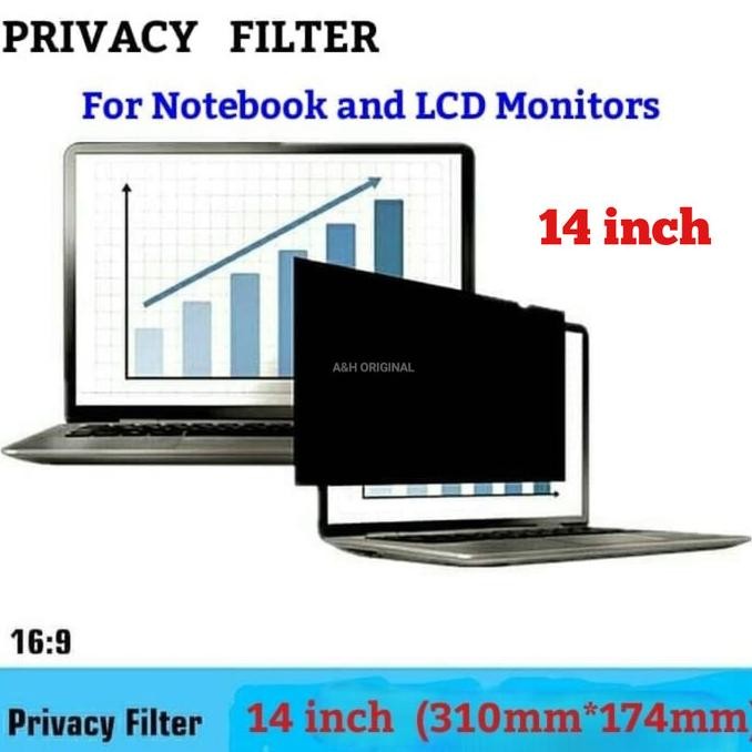 Filter Antispy Anti Spy Laptop 14 inch Privacy Screen Guard Notebook