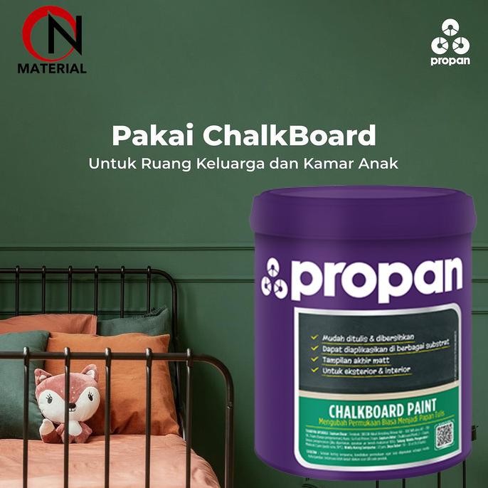 

TERBARU - Car Papan Tulis Kapur Propan Chalkboard Paint 1L / Hitam / Hijau