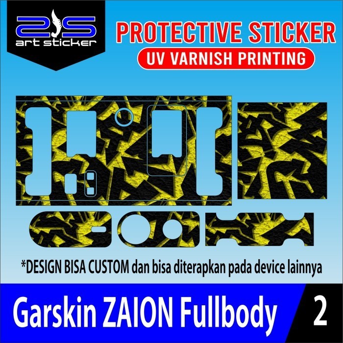 Get2pcs Nitrous Zaion Red Black Garskin Casing Motif Dan Bisa Custom Bayar Ditempat