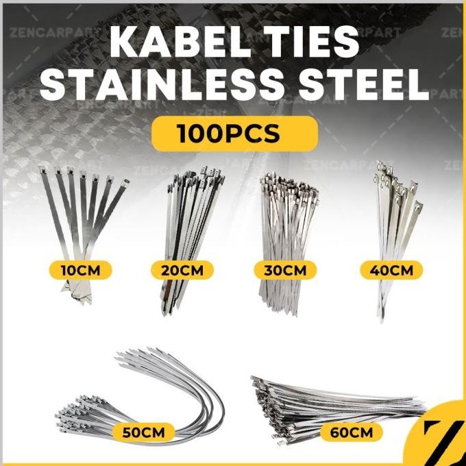 

TERLARIS - Kabel Tis Cable Ties Stainless BESI 4.6 x 100 200 300 400 500 600 mm