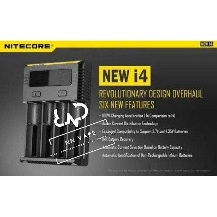 Charger 4 battery Nitecore i4 new