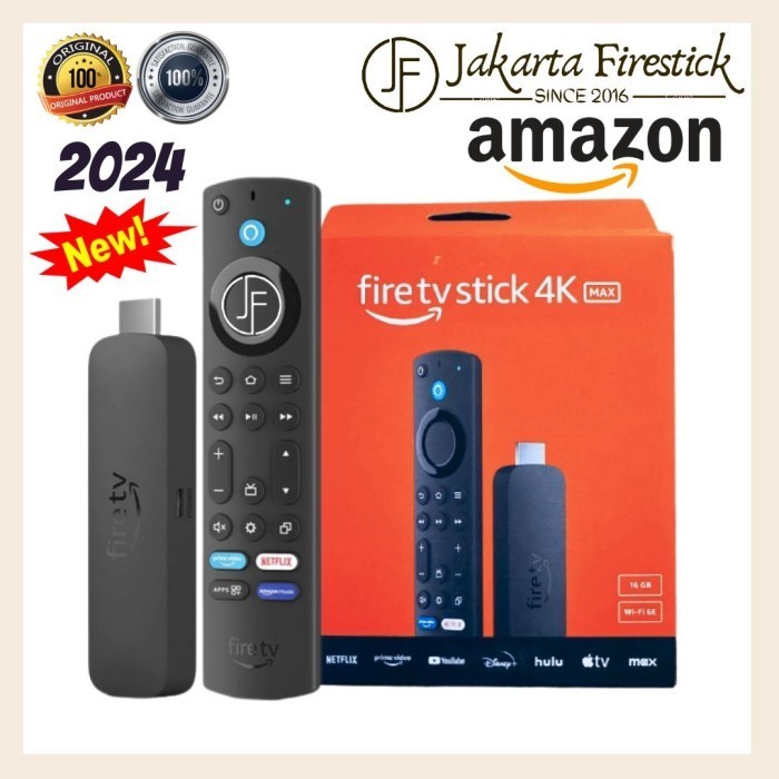 Amazon Firestick (Bisa Pakai Indihome & Amazon Prime) 4K & 4K max Fire TV Stick