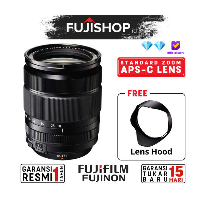 Fujifilm Lensa Fujinon XF18-135mm F3.5-5.6 R LM OIS WR