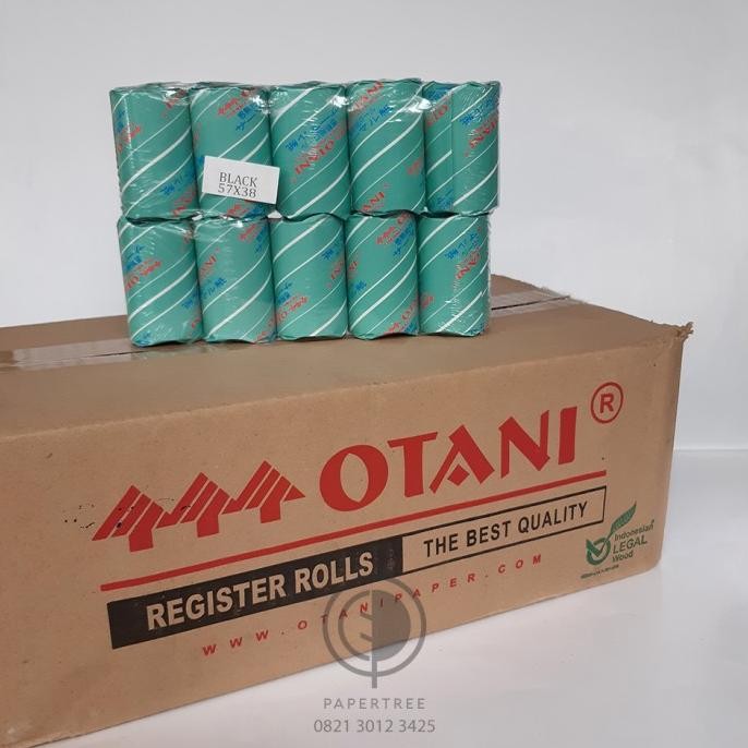 

TERMURAH - [DUS] Register Rolls / Kertas Struk Thermal Merk Otani Uk. 57 x 38 mm