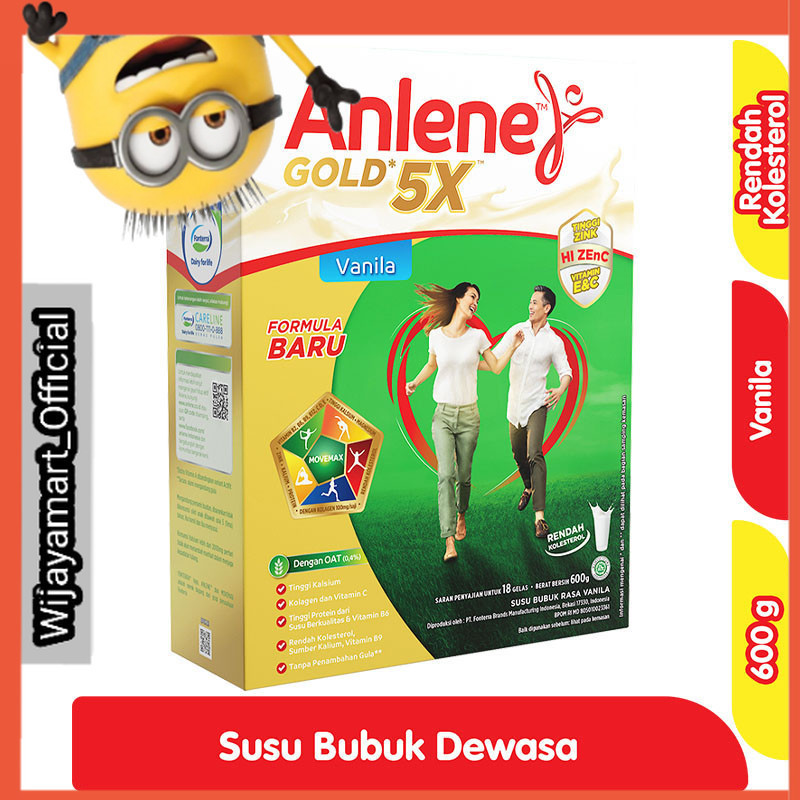 

Anlene Gold 5X Susu Bubuk Dewasa Vanila 600 g