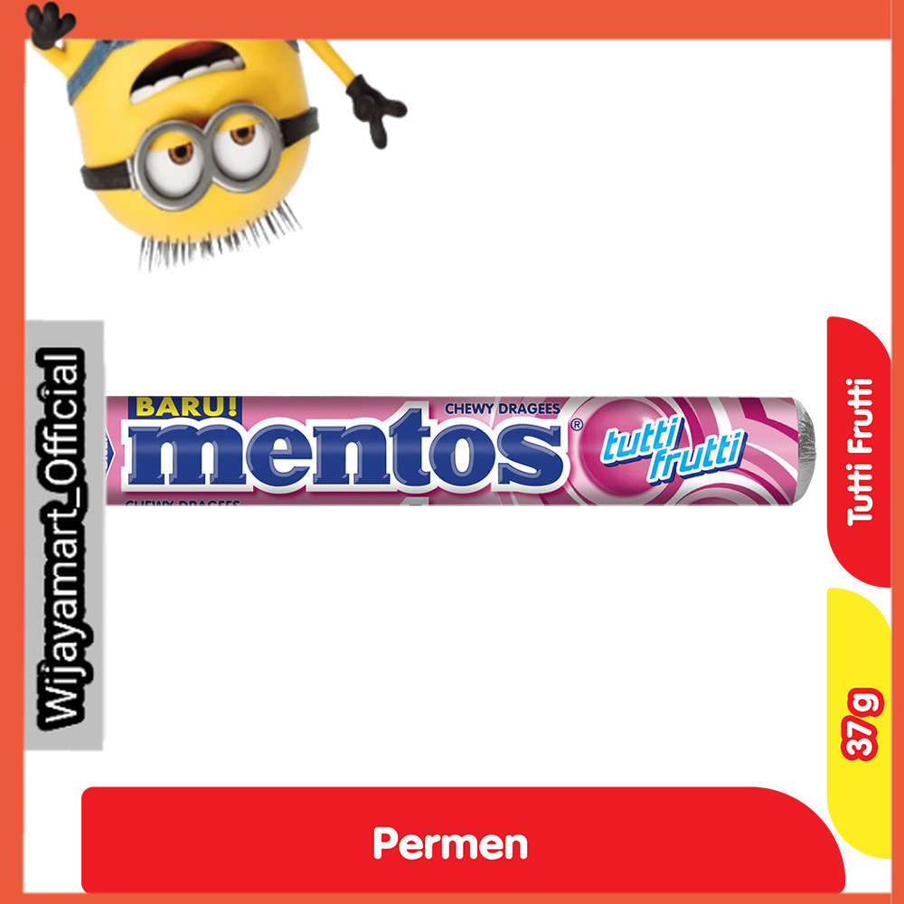 

Mentos Permen Tutti Frutti Roll 37 g