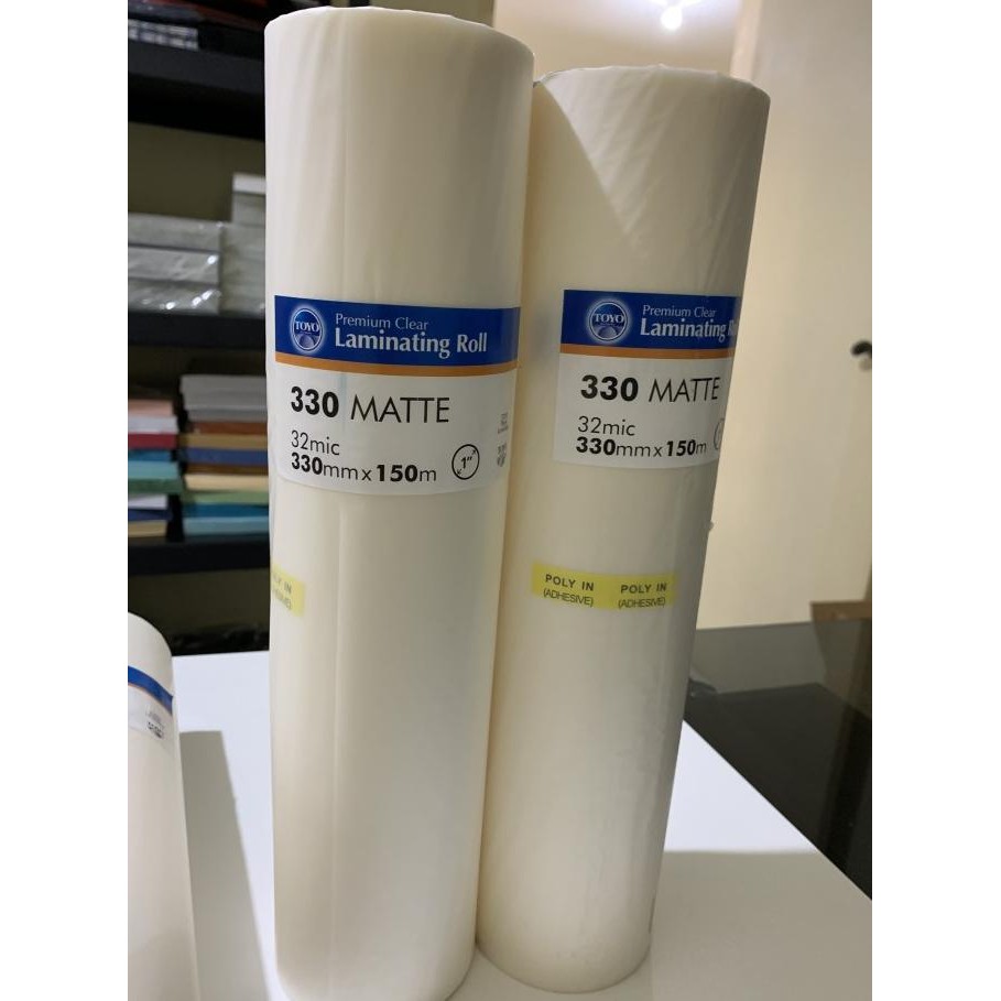 

TERBARU - Plastik laminating roll Doff/Matte 330mm tebal 32micron