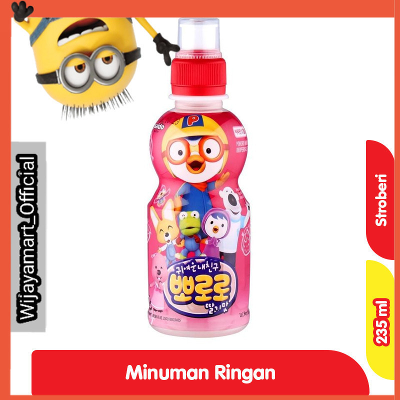 

Pororo Minuman Rasa Stroberi Botol 235 ml