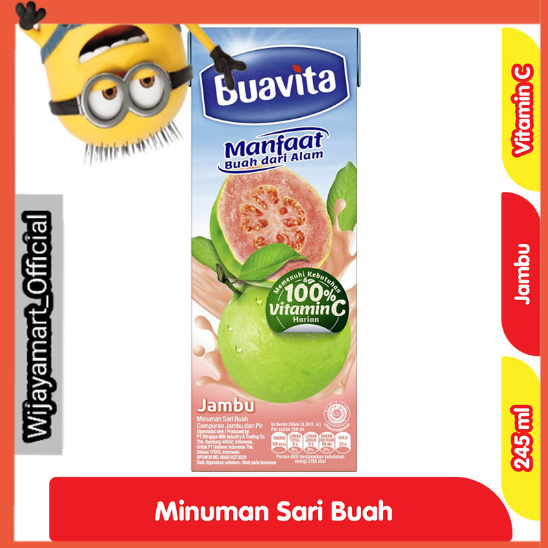 

Buavita Minuman Sari Buah Jambu 245 mL