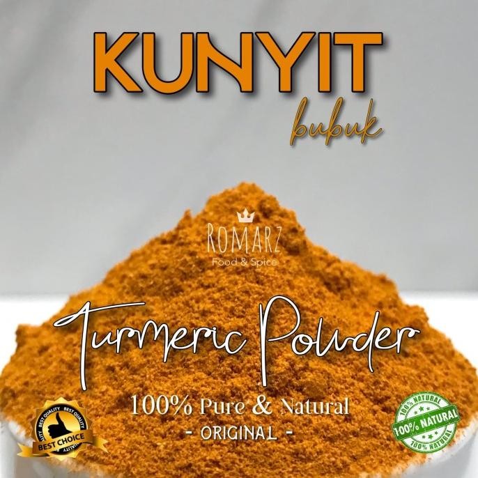 

terbaru kunyit bubuk murni 250gr | premium organic turmeric powder 250gr