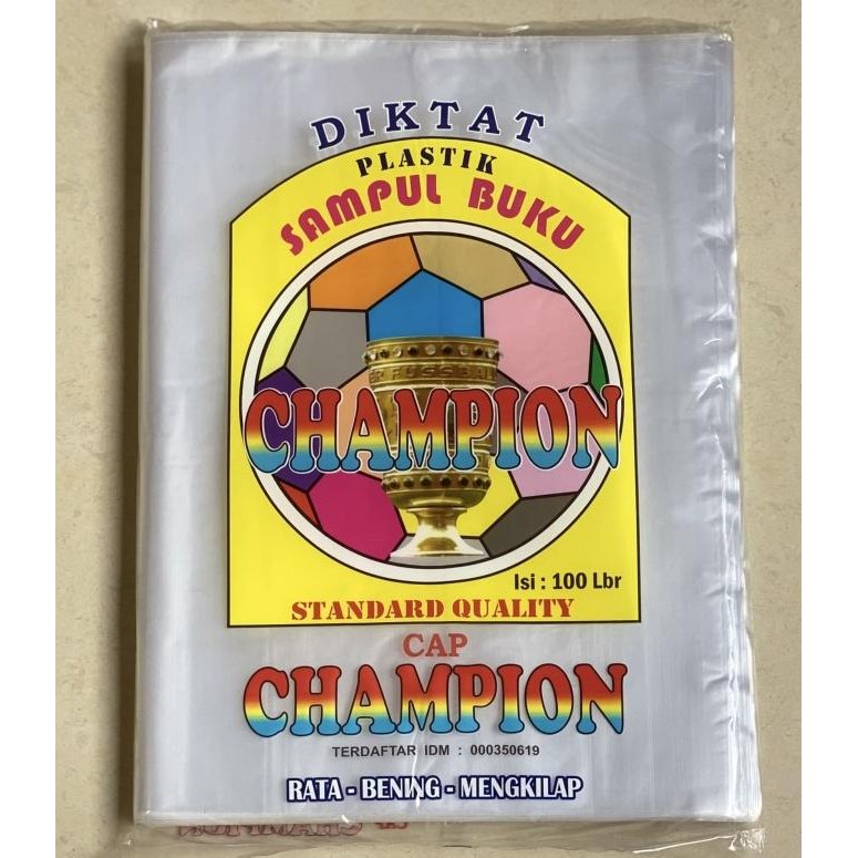 

Sale Sampul Plastik Buku Diktat Merk Champion Isi 100 Lembar