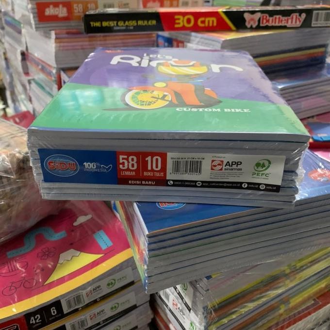 

Sale Buku Tulis / Buku Sidu / Sinar Dunia 58 Lembar Grosir Murah