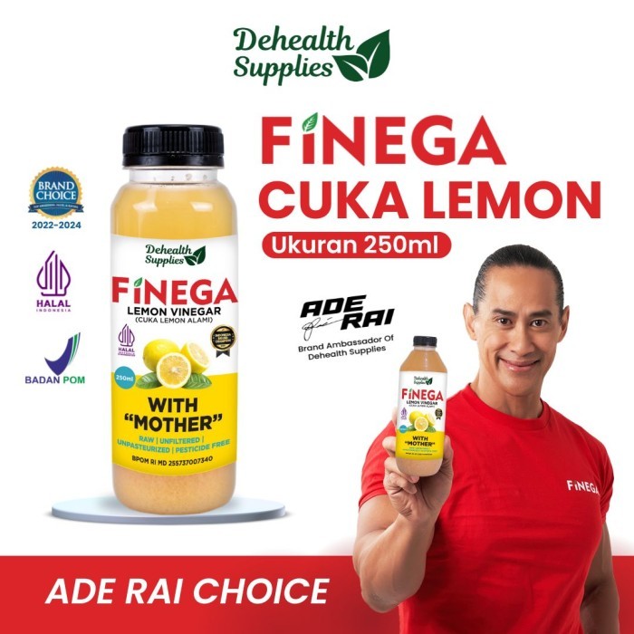 

FINEGA CUKA LEMON 250ml Kemasan Plastik