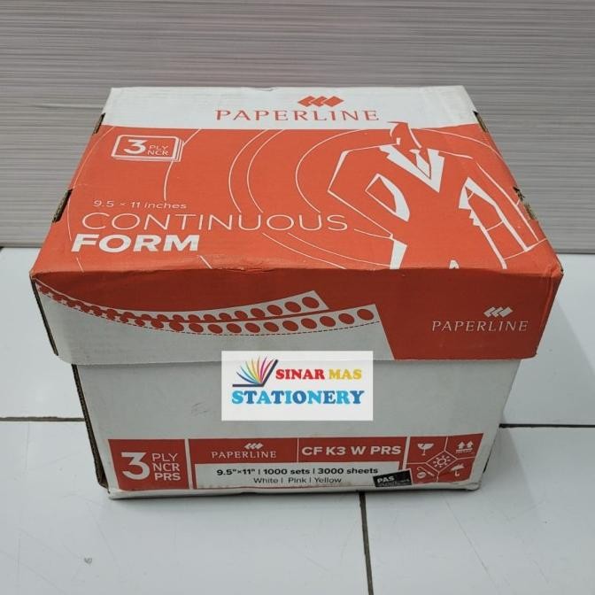 

TERMURAH - Kertas Komputer Continous Form 3 Play PRS Bagi 2(9 1/2 X 11) Paperline