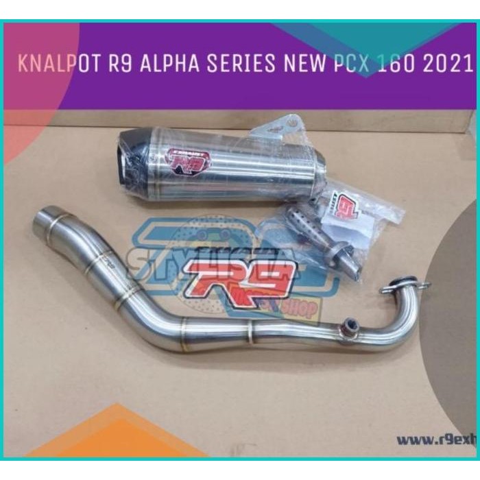 KNALPOT R9 ALPHA SERIES PCX 160 CC KNALPOT R9 ALPHA ALL NEW PCX 160 C
