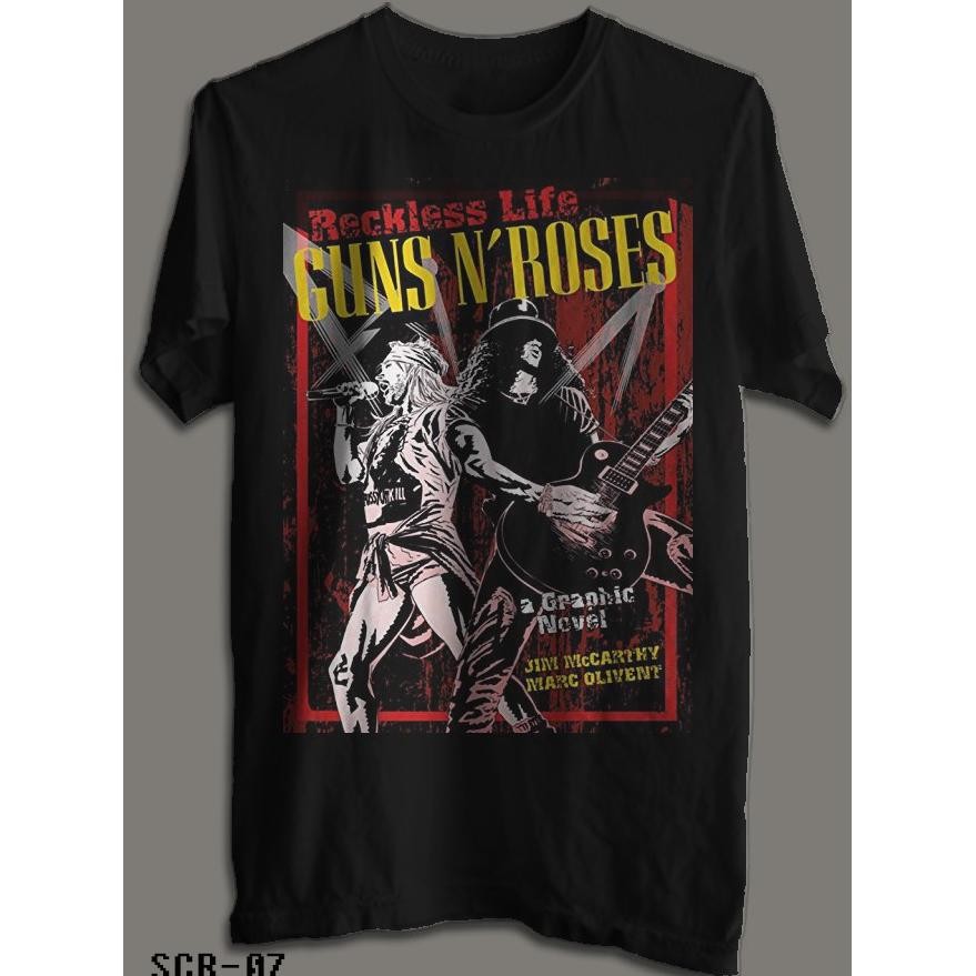 Promo Kaos Guns Roses Gnr T-Shirt Musik Rock Gnr