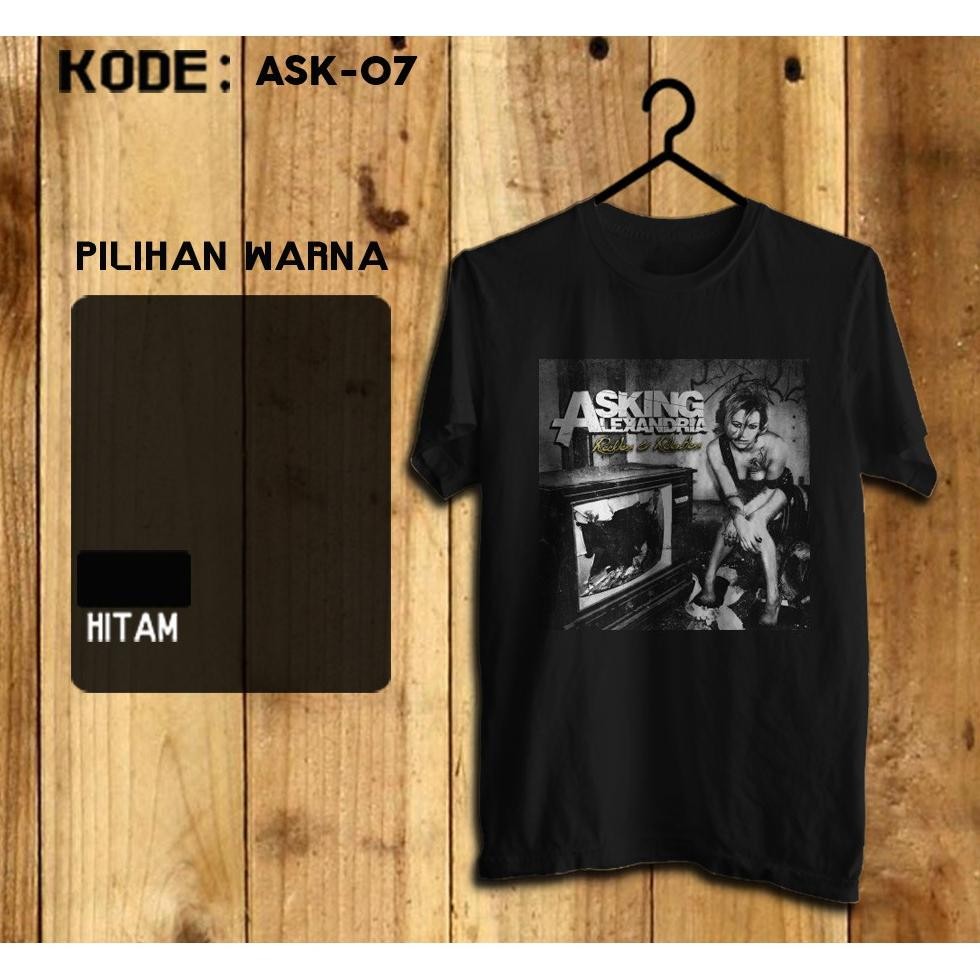 Promo Kaos Asking Alexandria T-Shirt Musik Rock Asking