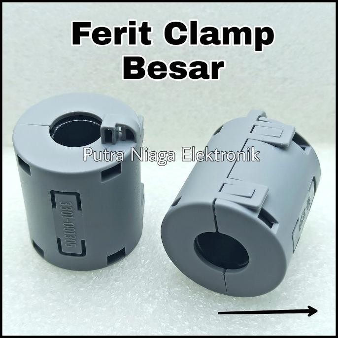 Murah Ferit Clamp Besar Abu / Ferrit Jepit Noise Filter Ferrite Kabel Busi putr4n Murah