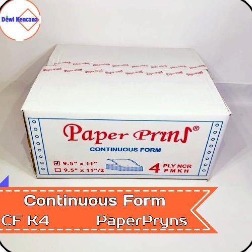 

BEBAS ONGKIR - Kertas Continuous Form 9,5" x 11" 4 PLY NCR K4 PaperPryns