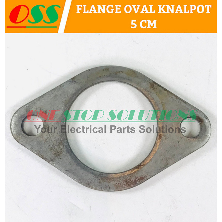 FLANGE OVAL KNALPOT GENSET FLEXIBLE 5 CM