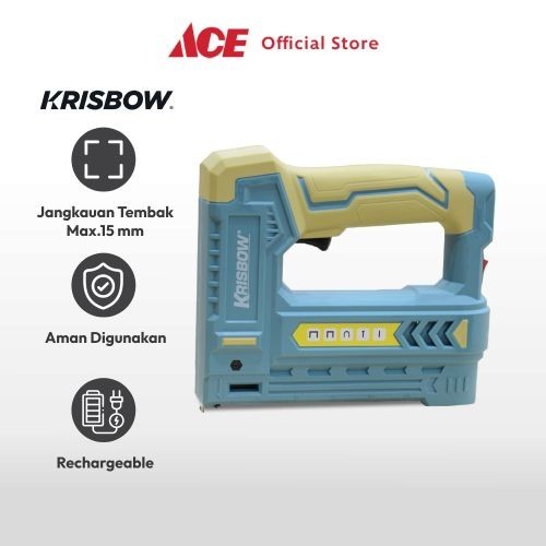 

Terbaru Ace Krisbow Stapler Tembak Cordless 5 In 1 Hekter Stepler Jepretan Kertas Peralatan Atk Alat