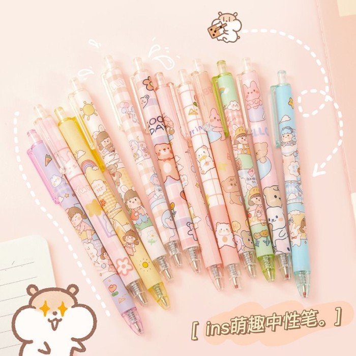 

Terbaru TT Pulpen Gel Motif Cartoon Pulpen Pelajar Dan Kantor Pena Lucu 100% ori