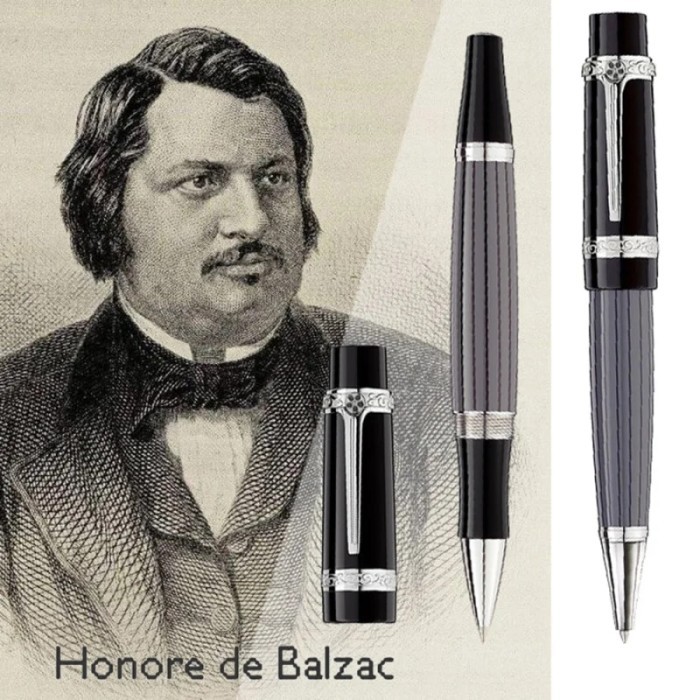 

Terbaru YAMALANG Luxury MB Roller Ballpoint Pen Honore De Balzac Office 100% ori
