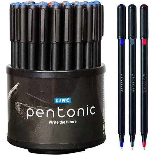 

Terbaru New Pentonic Pulpen Sekolah Kantor Hitam Biru Merah Pen Alat Tulis 100% ori