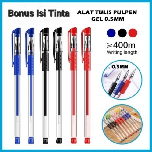 

Terbaru NEW Pulpen Gel Ink 0 5mm Bonus Tinta Isi Ulang Alat Tulis Kantor Sekolah - Hitam 100% ori