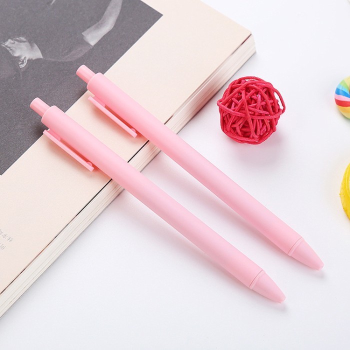 Terbaru Pulpen Klik Gel Macaroon Pastel / Pulpen Gel Pastel / Pulpen Gel Case Warna Pastel / Pulpen