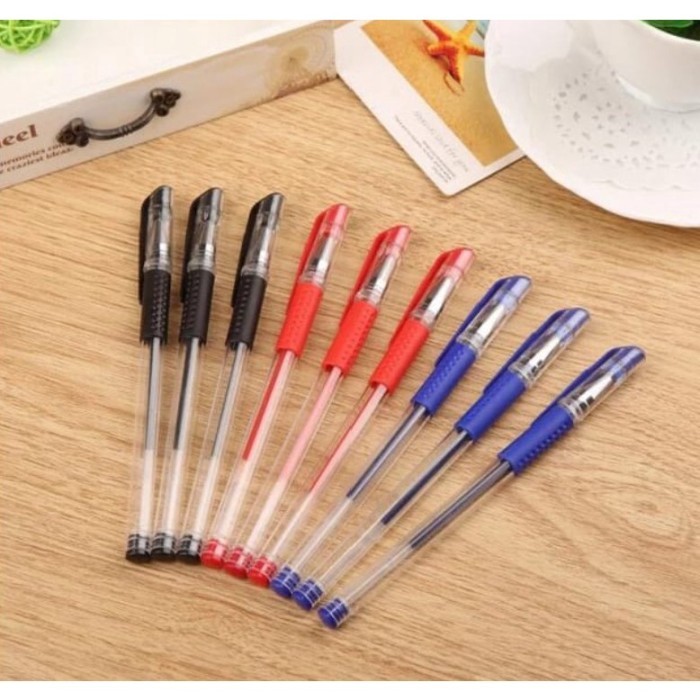 

Terbaru Pulpen Gel Alat Tulis Sekolah Kantor Pena Tinta Cair Warna Warni Bagus 100% ori