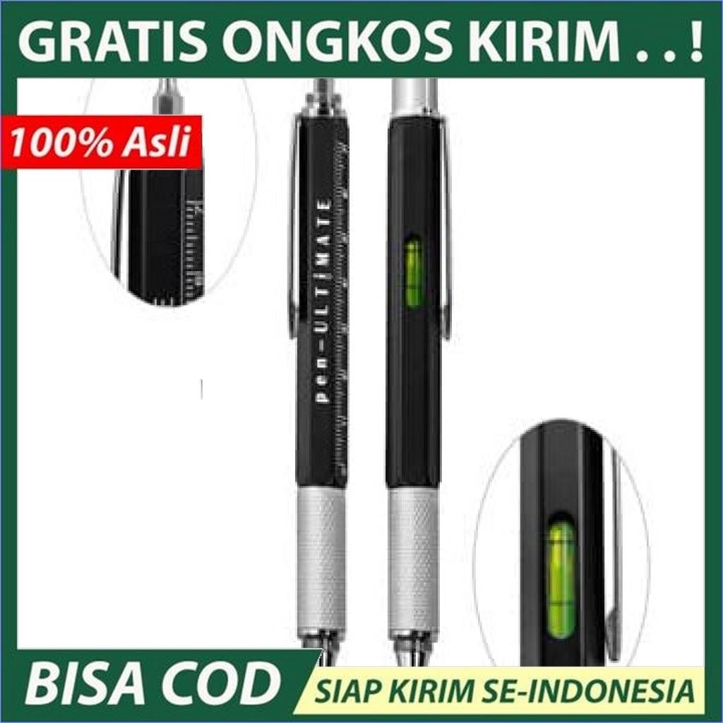 

PulPen Pen Ultimate 7 in 1 EDC Penggaris Stylus Obeng Mekanik Teknik