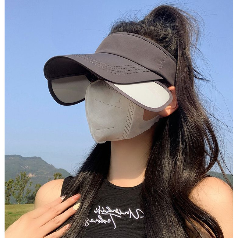 New Visor Cap UV Protection Telescopic Sun Hat Running Sun Protection Hat