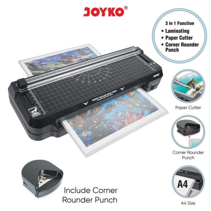 

JOYKO LM-06 3in1 MESIN LAMINATING PAPER CUTTER & CORNER ROUNDER PUCH