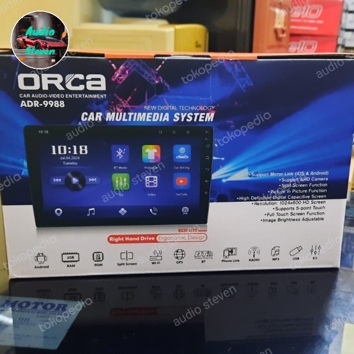 Promo Head Unit Android Orca 9Inch Eco Lite Ram 2/32Gb