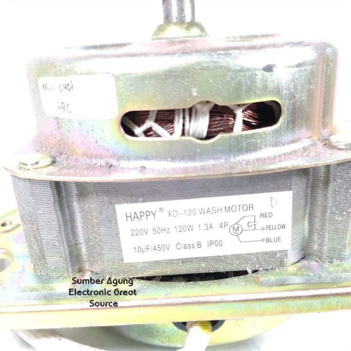 DINAMO PENCUCI MESIN CUCI 120W XD120 WASH MOTOR 10UF 1.3A