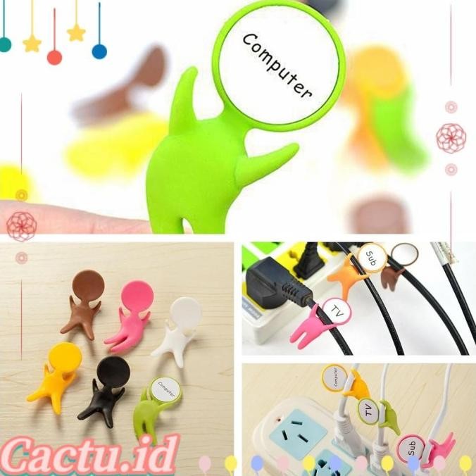 

CACTU 4PCS LABEL KAWAT PLUG KLASIFIKASI IDENTIFIKASI TAG AKSESORIS KAB